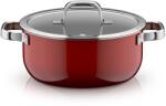 WMF Cratita WMF Fusiontec Mineral Pro 24 cm Material durabil si rezistent la zgarieturi Capac din sticla Rosu Passion (519525290)