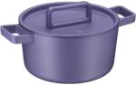 WMF Cratita WMF Flavour 24 cm Gusseisen Violett Inductie Capac cu Condensare (555244291)