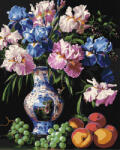 Ideyka Set pictura pe numere, cu sasiu, Irisi regali 2, 40x50 cm (KHO3288)