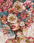 Ideyka Set pictura pe numere, cu sasiu, Dispozitie florala, 40x50 cm (KHO8446)
