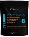 ETB Professional Bright Blonde Blue Plex 8 - Pudră Decolorantă Profesională Vegană cu Keratină, cu deschidere de până la 8 tonuri, 500 g (EH05097)