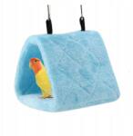  Házikó Fészek Akasztós Függőágy Madarak Papagáj Állatok Plüss Kék (CW02490-03)
