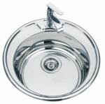 Inter Ceramic Кухненска мивка алпака ick 4949 - кръгла, с отвор за смесител (ick 4949) Мивка за вграждане
