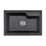 Inter Ceramic Гранитна мивка ICGS 8315 Black - за вграждане (ICGS 8315 BLACK) Мивка за вграждане