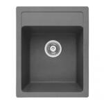 Inter Ceramic Гранитна мивка ICGS 4050 Gray - за плот (ICGS 4050 GRAY) Мивка за вграждане