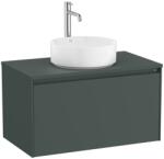 Roca Ona Masca lavoar baie cu blat si 1 sertar 79x46 cm, verde mat (a851724513)