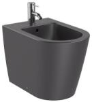 Roca Inspira Round Bideu pe pardoseala, lipit de perete, 37x56 cm, antracit (onyx) (A357527640)