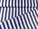 Çelik Textile Pamutvászon kék-fehér csíkos 140 cm széles