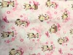 ActiveFabrics Pamutvászon Pink Zsiráf 160 cm széles