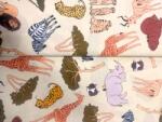 ActiveFabrics Pamutvászon Vadon Állatai 140 cm széles