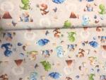 ActiveFabrics Pamutvászon Dinó 160 cm széles