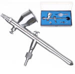 Fengda Aerograf profesional FENGDA BD-320 cu duză 0, 5 mm, acțiune dublă, rezervor superior 7 cm³, racord 1/8 (MKN-49)
