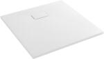 Cerano - Gusto négyzet alakú zuhanytálca - SMC/ásványi kompozit - strukturált matt fehér - 70x70x3 cm