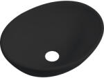 Cerano - Kerámia mosdó Minio - pultra szerelhető - matt fekete - 34, 5x26 cm