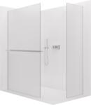 Cerano - Walk-in Crystal TL/P zuhanykabin - 8 mm - merevítő nélküli rendszer + törölközőtartó polc/tartó - króm, matt üveg - 100x90x200 cm