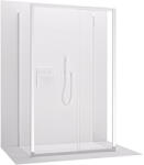 Cerano - Háromfalú zuhanykabin Varone LINE UL/P - 6 mm - króm, átlátszó üveg - 150x90x195 cm - tolóajtó