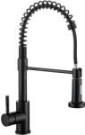 Cerano - Daniela mosogatócsaptelep - kihúzható zuhanyfejjel - matt fekete
