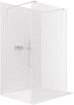 Cerano - Zuhanykabin Onyx Duo bal/jobb - 8 mm - négyzet alakú tartó - króm, rovátkolt üveg - 110x200 cm