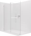 Cerano - Medin bal/jobb beépített zuhanykabin - 8 mm - króm, átlátszó üveg - 180x195 cm - kétrészes tolóajtó