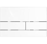 CERANO - WC öblítőgomb Lite/Line - üveg - fényes fehér