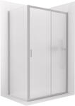 Cerano - Zuhanykabin Varone LINE B/J - 6 mm - króm, matt üveg - 130x70 cm - tolóajtó