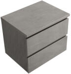 Cerano - Carole fürdőszobaszekrény mosdólappal - 36 mm - betonszürke - 71x51, 6x46, 5 cm