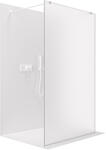 Cerano - Zuhanykabin Onyx Duo bal/jobb - 8 mm - négyzet alakú tartó - matt fehér, matt üveg - 100x200 cm