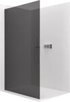 Cerano - Walk-in Crystal bal/jobb zuhanykabin - 10 mm - merevítő nélküli rendszer - króm, grafitüveg - 100x200 cm