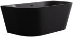 Cerano - Grazia szabadon álló akril kád - matt fekete - 150x70 cm
