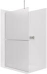 Cerano - Zuhanykabin Onyx Top Cube bal/jobb - 8 mm - négyzet alakú tartó + polc/törölközőtartó - króm, matt üveg - 130x200 cm