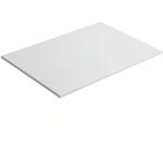 CERANO - Elanys öntött márvány fürdőszobapult - matt fehér - 60x46x1, 2 cm