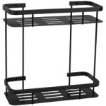 CERANO - Alto fali fürdőszobai polc - matt fekete