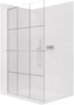 Cerano - Zuhanykabin Onyx L-bal oldali merevítő - 8 mm + polc/törölközőtartó - króm, ipari üveg - 140x200 cm