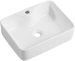 Cerano - Lorenzo kerámia mosdó - pultra szerelhető - fényes fehér - 49x38 cm