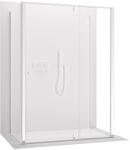 Cerano - Háromfalú zuhanykabin Santini UL/P - 6 mm - króm, átlátszó üveg - 120x90x195 cm - forgó
