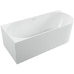 Cerano - Szabadon álló akril kád Bianco, bal oldali - fehér fényes felülettel - 180x80 cm