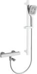 Cerano - Lorena fali kádcsaptelep tartozékokkal - termosztatikus - forgó kifolyóval - króm