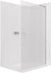 Cerano - Zuhanykabin Onyx B-jobb oldali merevítővel - 8 mm - króm, rovátkolt üveg - 160x200 cm
