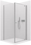 Cerano - Zuhanykabin Ferri B/J - 6 mm - króm, átlátszó üveg - 90x80x195 cm - forgó