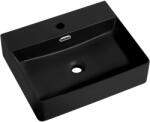 Cerano - Kerámia mosdó Peno - fali - matt fekete - 50x42 cm