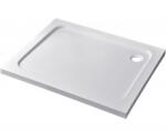 Cerano - Téglalap alakú zuhanytálca Soto - akril - fényes fehér - 90x80x5 cm
