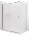 Cerano - Santoro zuhanykabin - bal - 6 mm - króm, matt üveg - 130x90 cm - tolóajtó