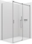 Cerano - Zuhanykabin Santoro B/J - 6 mm - króm, átlátszó üveg - 140x80x195 cm - tolóajtó