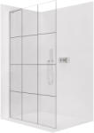 Cerano - Zuhanykabin Onyx L-bal merevítővel - 8 mm - króm, ipari üveg - 140x200 cm
