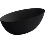 Cerano - Emilia öntött márványból készült szabadon álló kád - matt fekete - 160x75cm