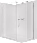 Cerano - Zuhanykabin Onyx TL/P - 8 mm - négyzet alakú tartó - króm, átlátszó üveg - 140x90x200 cm