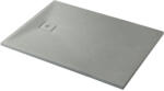 Cerano - Téglalap alakú zuhanytálca Pablo - SMC/ásványi kompozit - strukturált szürke - 110x70x3 cm