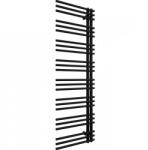 Cerano - Burke fürdőszobai radiátor - B/J - aszimmetrikus csatlakozás 50mm - 750W - matt fekete - 1600x500 mm