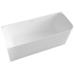 Cerano - Brilante szabadon álló akril kád, bal oldali - fehér fényes felülettel - 170x75 cm