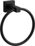 Cerano - Falra szerelhető törölközőtartó Polo - kör - matt fekete